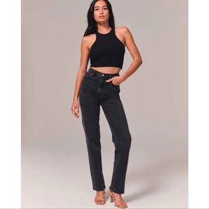 Abercrombie & Fitch Curve Love The 90s Straight Ultra High Rise Size: 29/8
